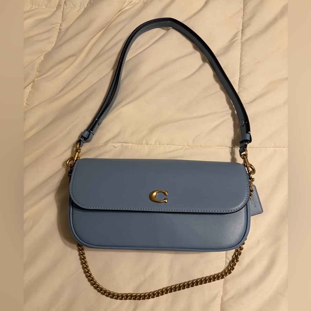 Coach Brook Flap Chain Bag in Bluebell